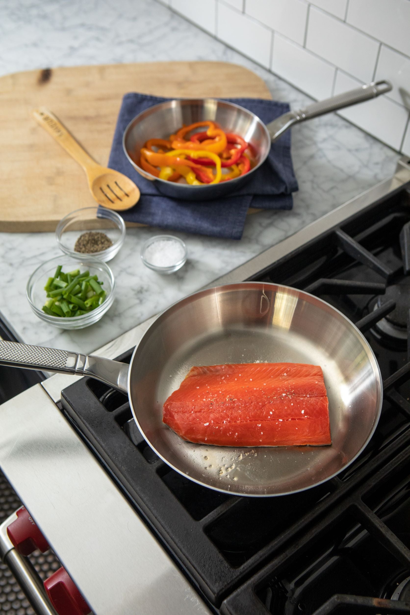 Set of 2 - Saveur Selects Voyage Series Tri-ply  Frying Pans - 20cm & 25cm