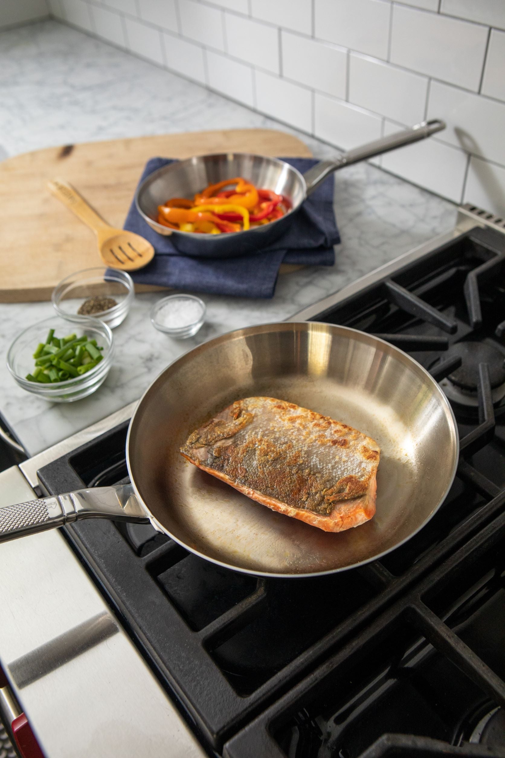 Set of 2 - Saveur Selects Voyage Series Tri-ply  Frying Pans - 20cm & 25cm