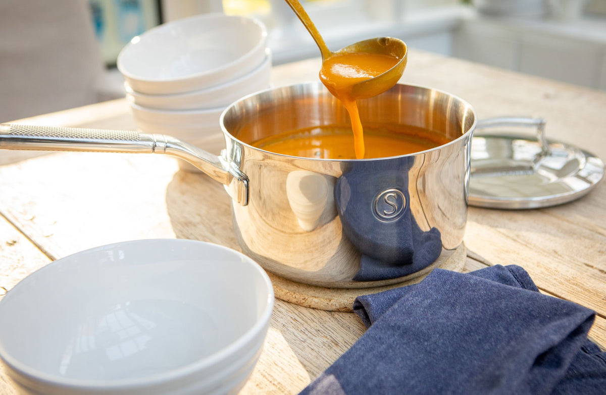 Saveur Selects Voyage Series Tri-ply Saucepan with Double walled Insulating Lid - 20cm