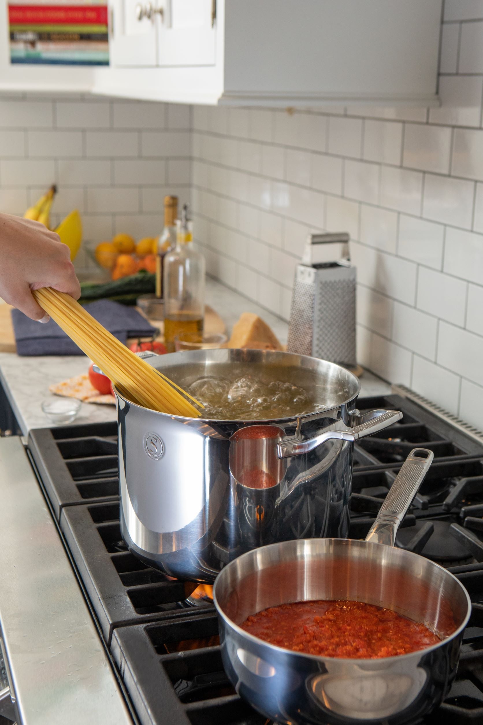 10 Piece - Saveur Selects Voyage Series Tri-ply  Cookware Set - 20cm, 22cm & 25cm sizes