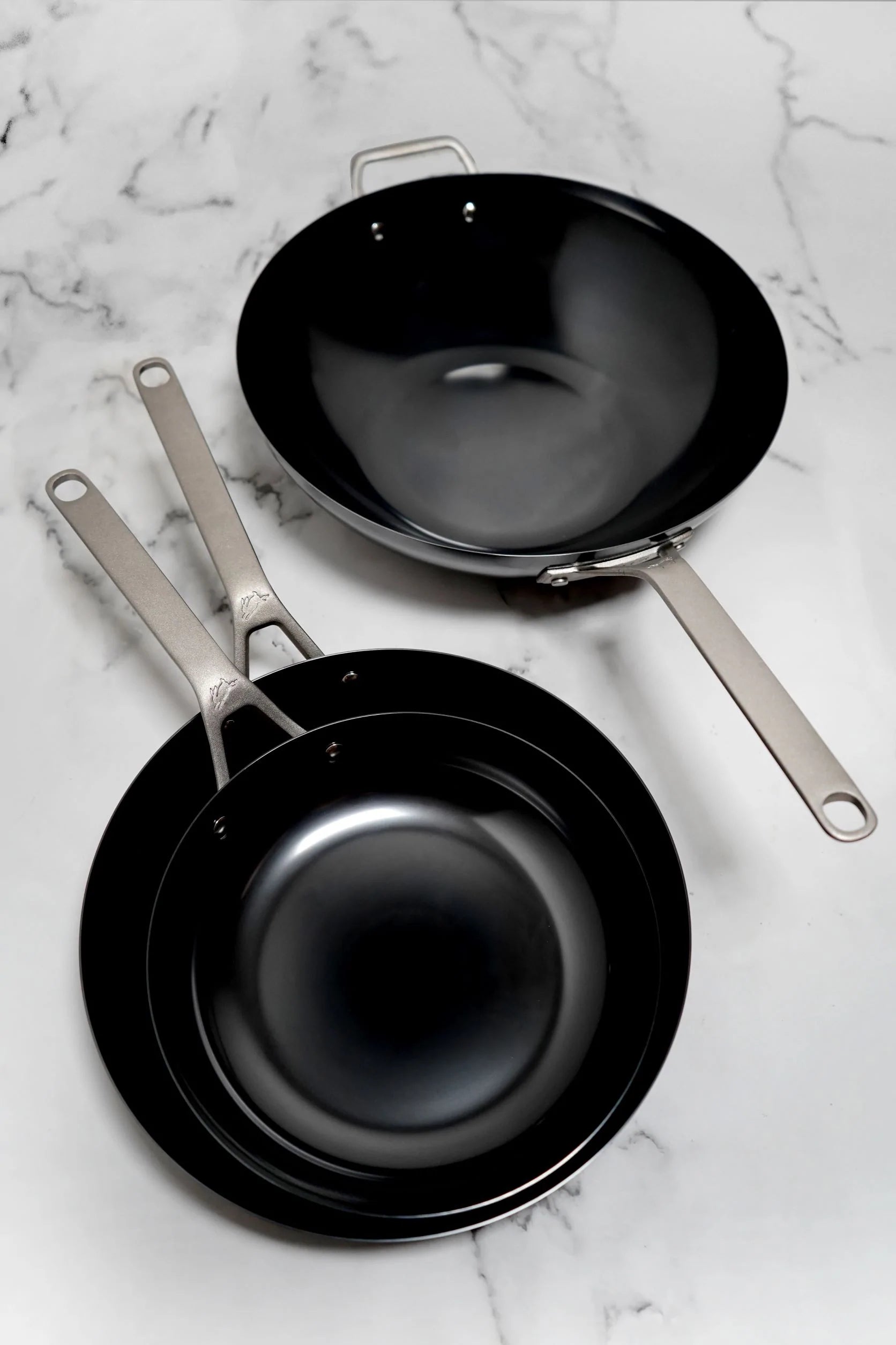 Saveur Selects NITRI-BLACK™ Carbon Steel Frying Pan - 30cm / 12" - Voyage Series