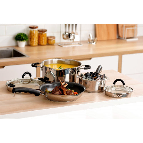 SPOUT Cookware Set of 3 (Saucepan + Frying pan + Casserole) by toolbar